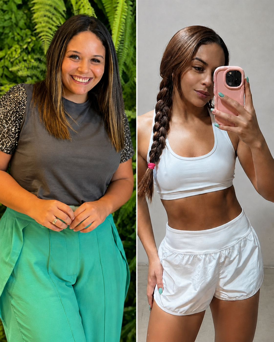 Antes e depois — resultado 6