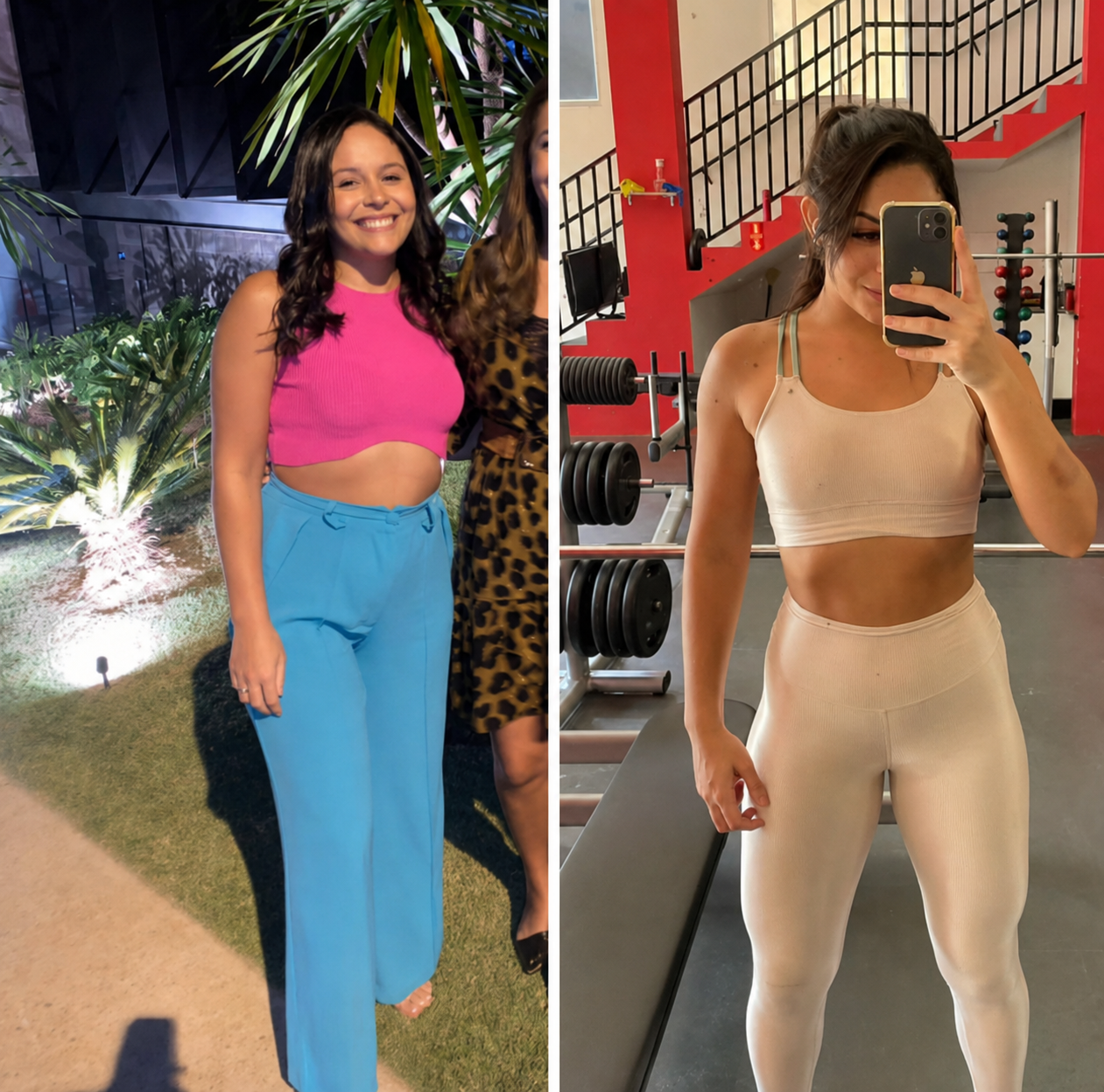Antes e depois — resultado 7